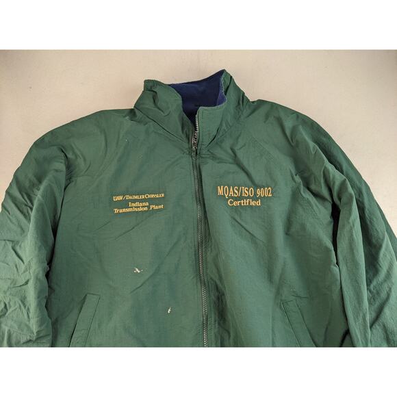 Vintage Hartwell Viasport Full Zip Jacket Size XL UAW Chrysler Plant Green - Picture 6 of 12